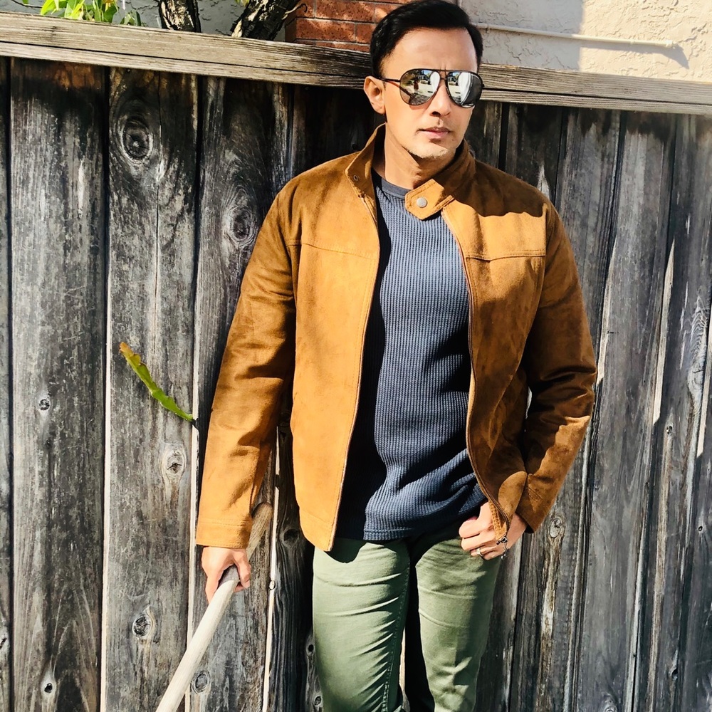 Tan suede jacket